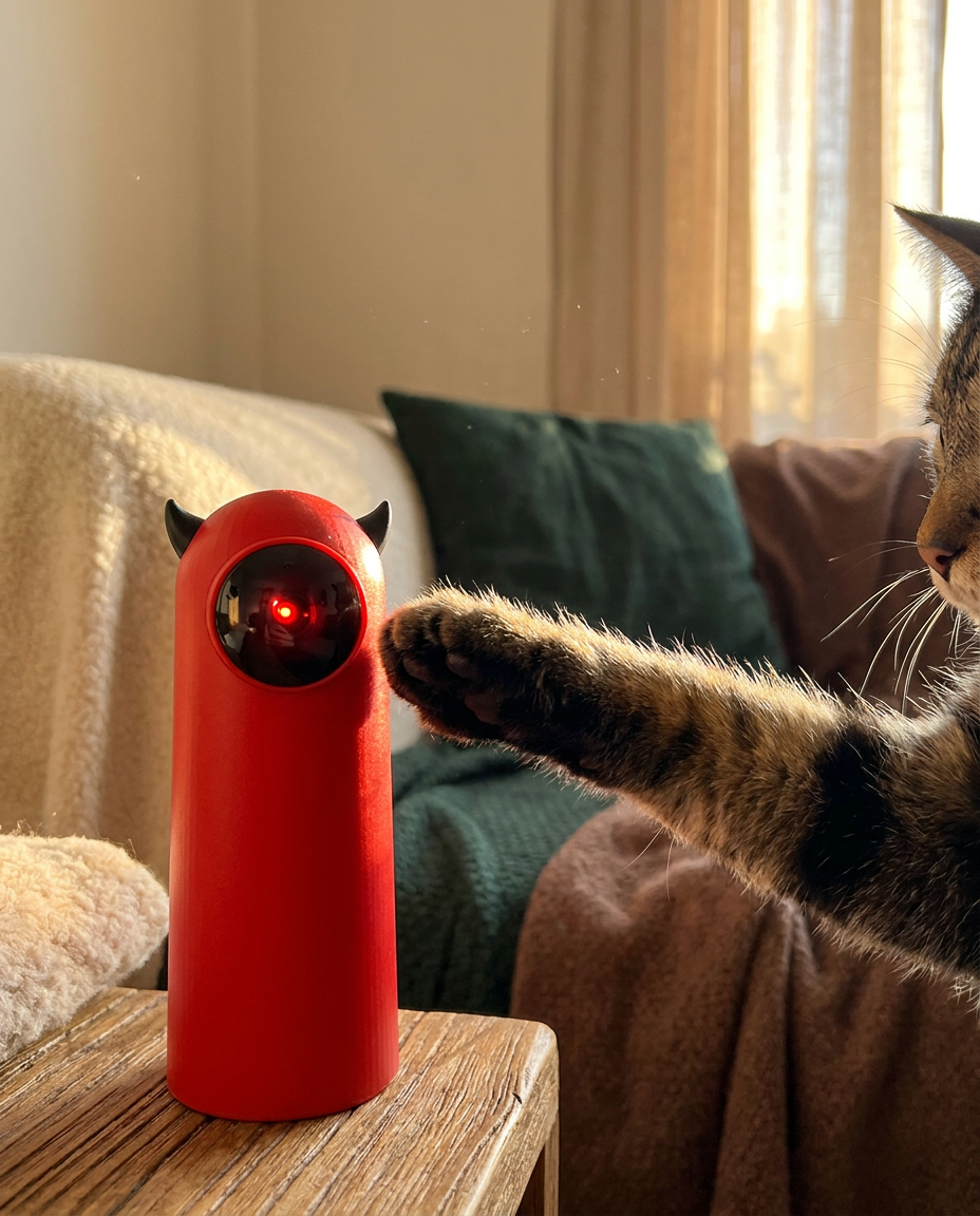 Close-up of The Solo Play Laser automatic sensor activating