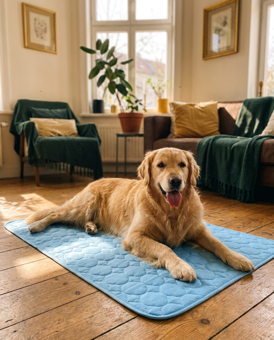 The Cooling Mat in Clover Blue