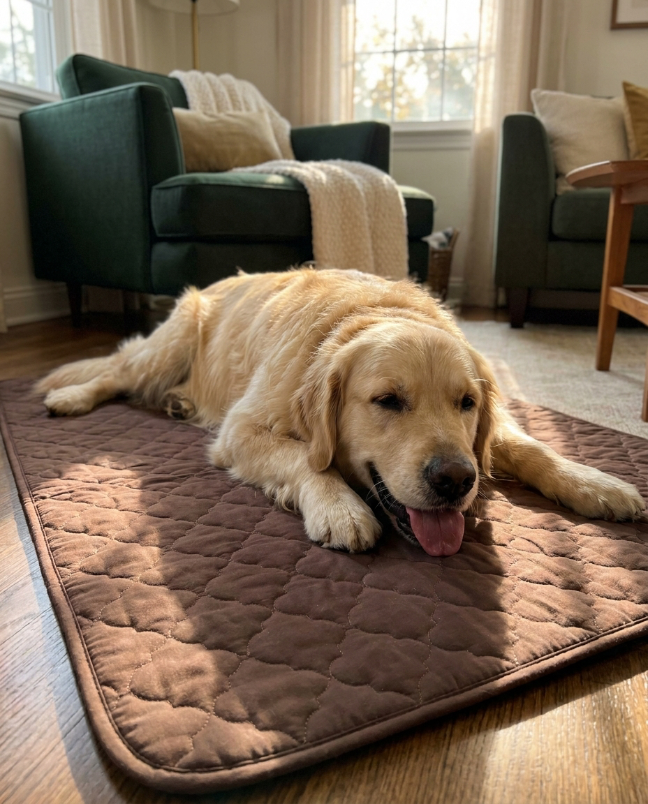 The Cooling Mat in Clover Coffee