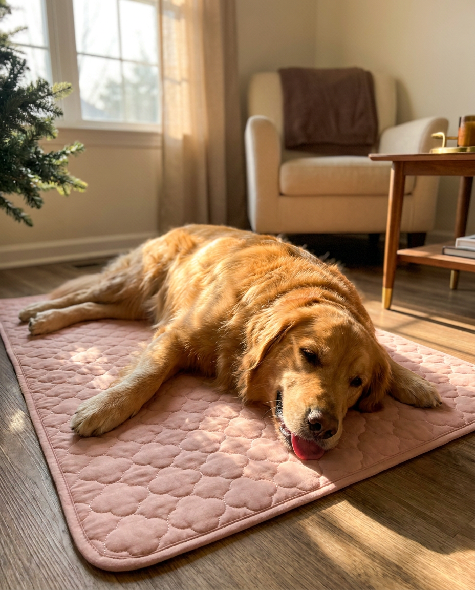 The Cooling Mat in Clover Pink